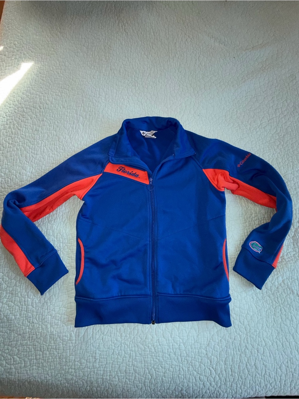 Columbia Florida Gators Omni-Shield Full-Zip Track Jacket Blue & Orange XL